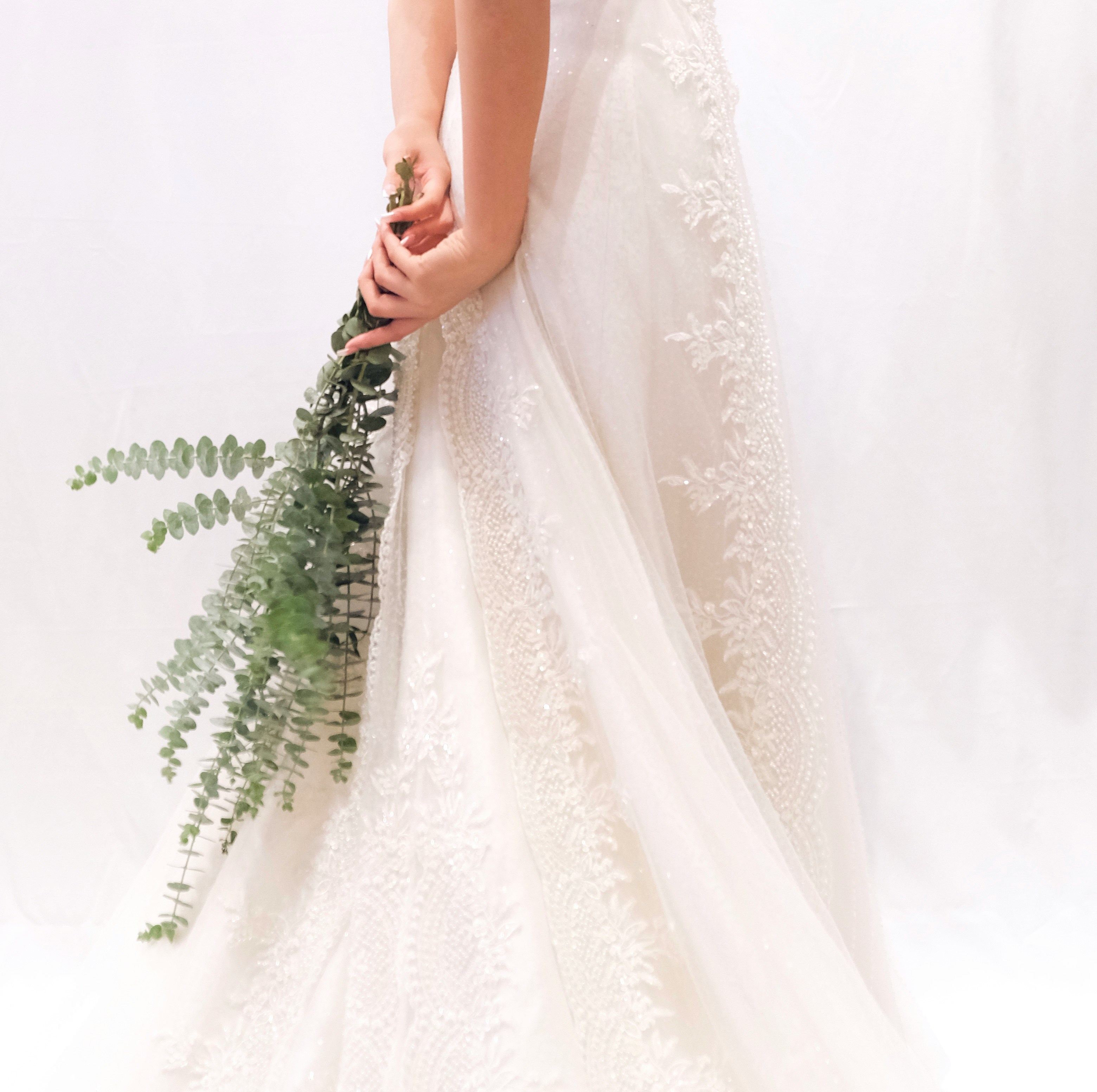 Robe de mariée vue de dos